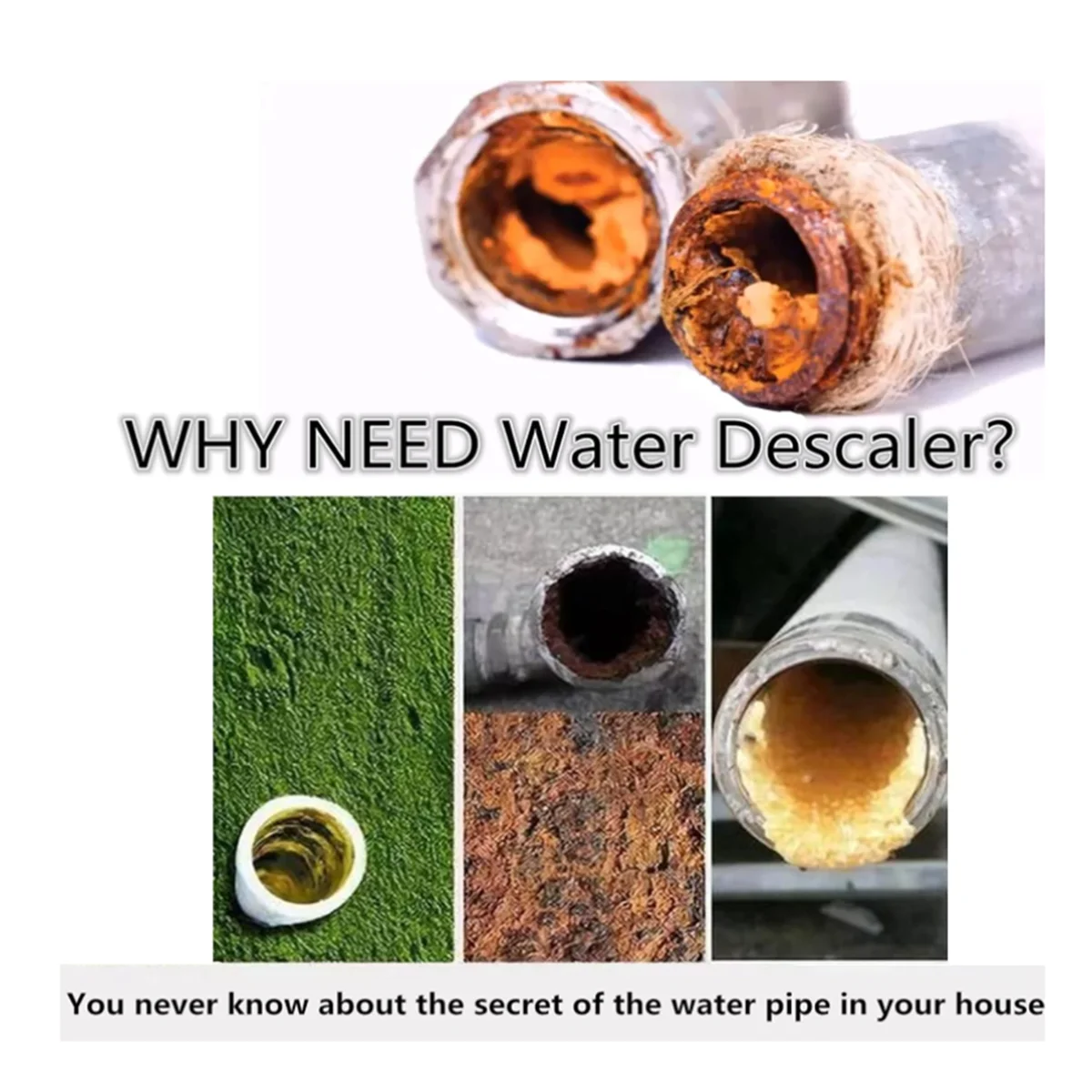 Hot sale Electronic Water Descaler System Reduces Limescale Rust and Minerals No Chemicals Easy Installation US Plug