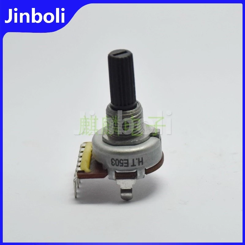 1PCS R1612G E50K 6Pins Double Potentiometer With Central Positioning Suitable For Car Audio Equipment