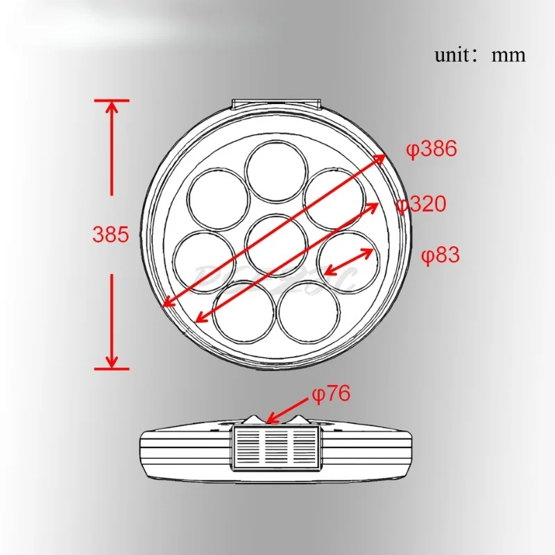 Sunflower Warning Light Night High Brightness Circular LED Roadblock Road Safety 8 Lights Solar Flashing