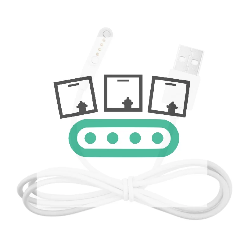 1pc Magnetic Children's Smartwatch Charger Magnetic Charger USB 2.0 Charging Cable Cord Power 4 Pin For Smart Watch KW88
