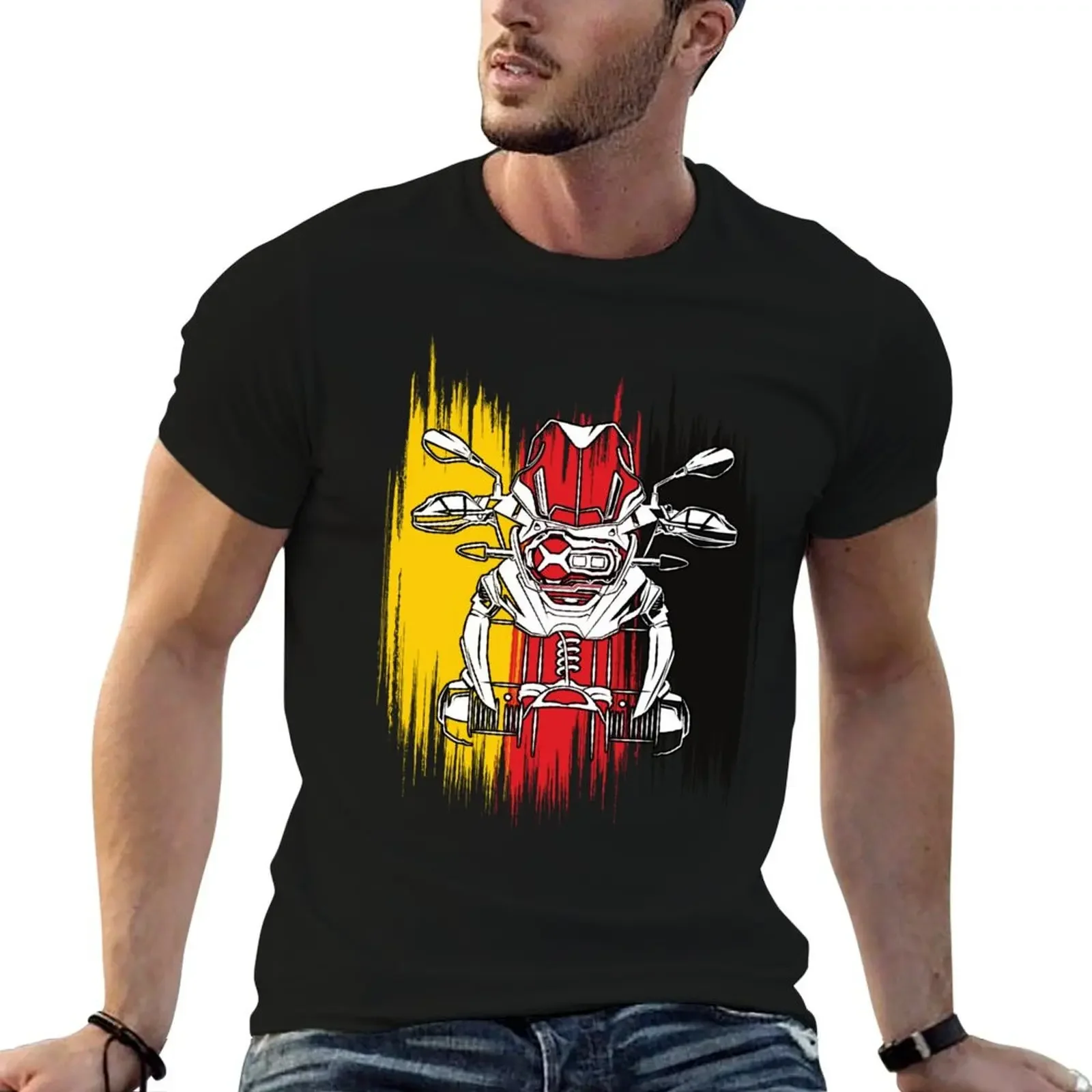 Adventure Motorbike 1250 GS Motorcycle Adventure Rider German Flag 1200 T-Shirt hippie clothes anime mens t shirt