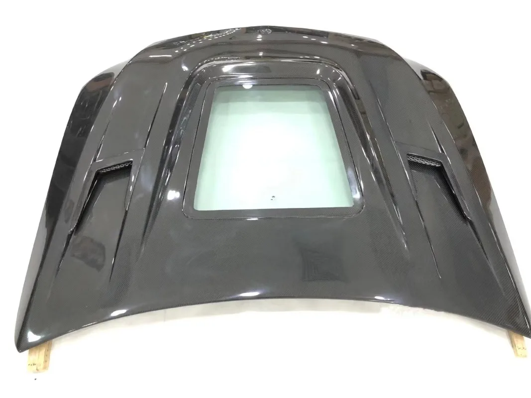 قطع غيار السيارات محرك هود C63 سيارة بونيه ألياف الكربون ل W205 2015-2021 قوانغدونغ 1 مجموعة خدمة OEM المقبولة