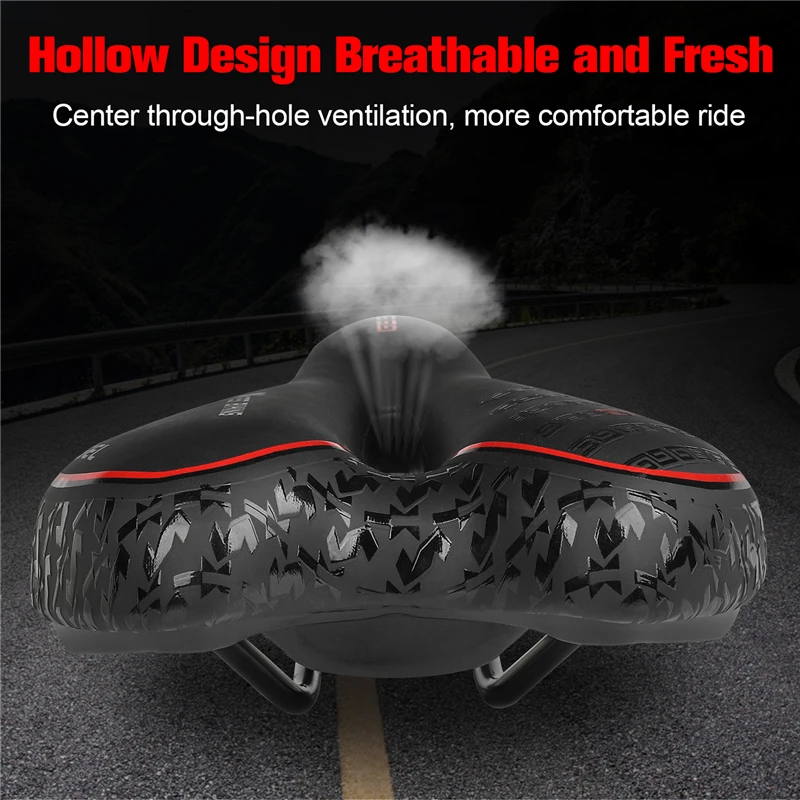 WEST BIKING Bicycle Gel Saddle MTB Road Bike Comfortable Cycling Saddle Soft Bike Seat Ergonomic Hollow Moutain Bike Cushion