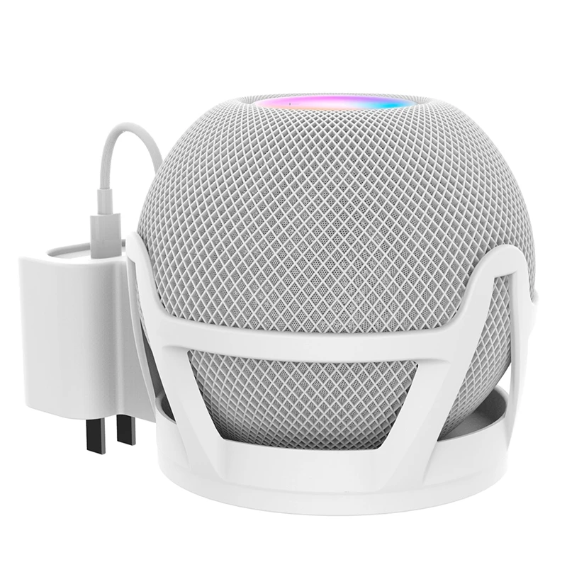 Supporto per presa a muro per Homepod Mini Smart Speaker Sound Box Cable Manager staffa per supporto verticale