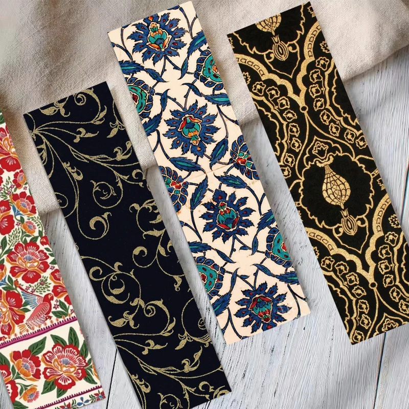30PCS Classical Patterns Bookmarks Graffiti Retro Room DIY Cartoon Gift Personalized Living Luggage Unique Gifts Room Durable
