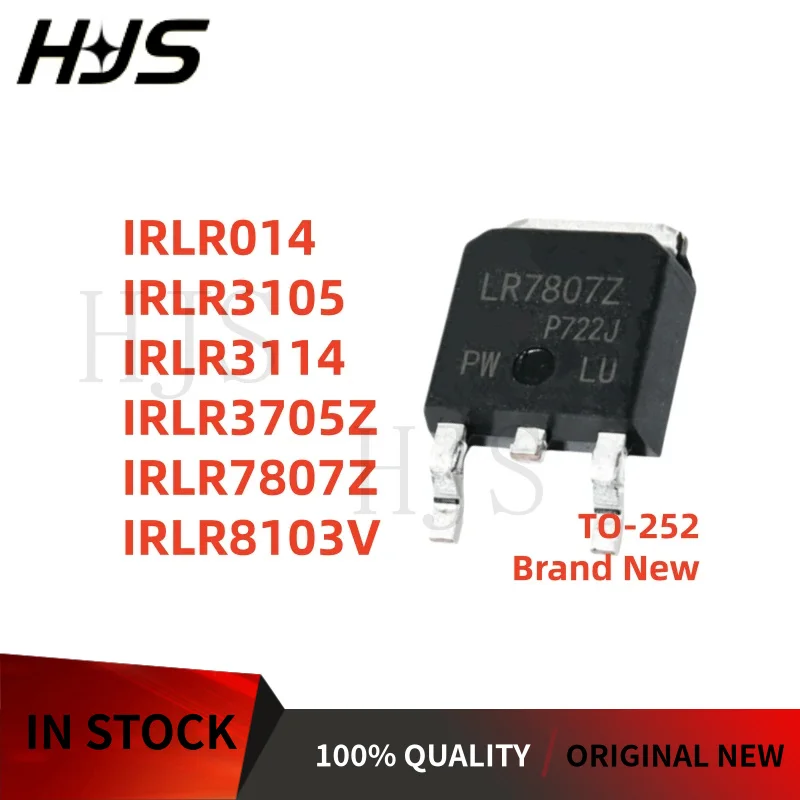 10 piezas/lote IRLR3105 IRLR014 IRLR7807Z IRLR8103V IRLR3114 IRLR3705Z LR3105 LR014 LR7807Z LR8103V LR3114 LR3705Z TO-252 NUEVO
