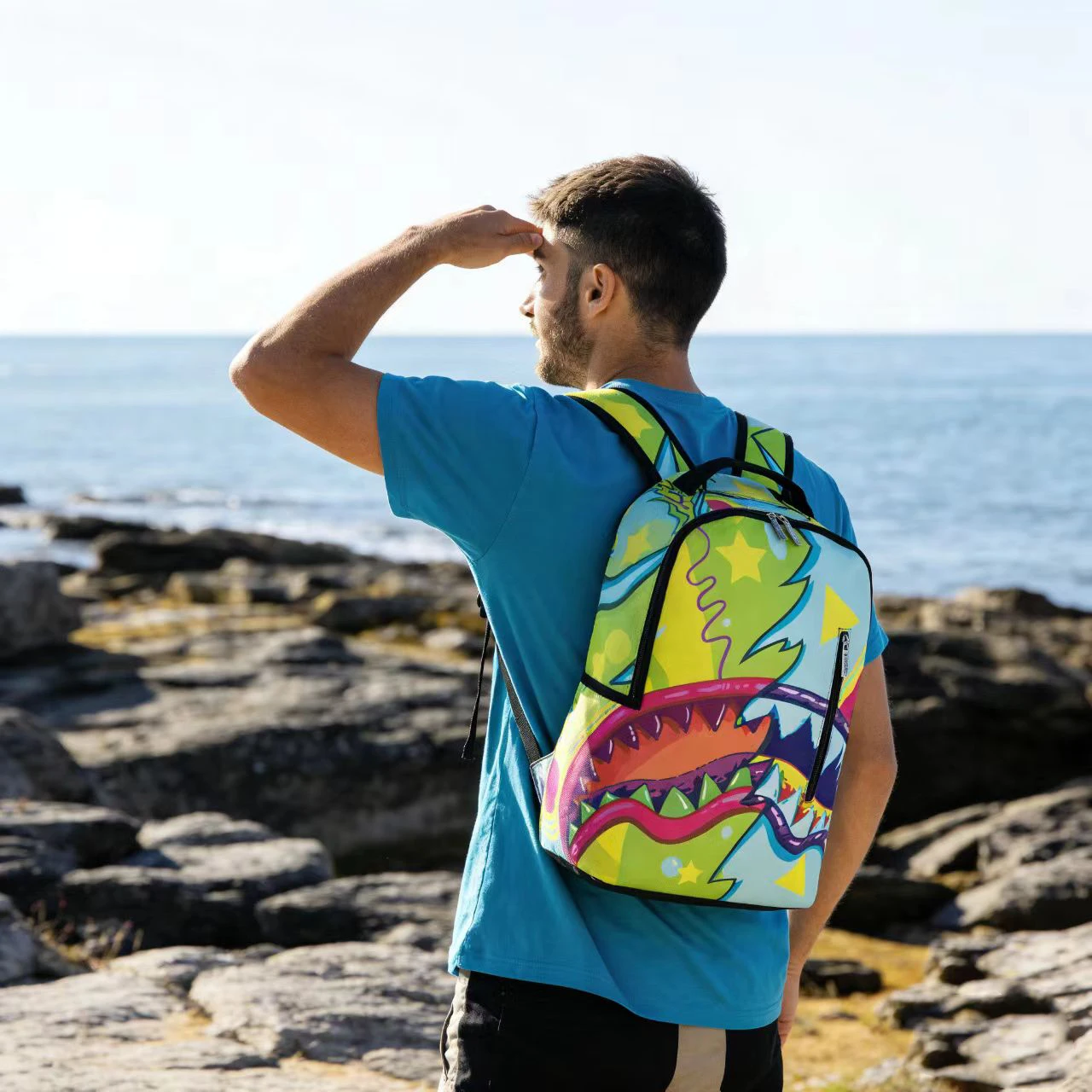New Trendy Street-Style Design Backpack for Men and Women, Fashionable Large-Capacity Travel Backpack, with Tablet Compartment, Suitable for Outdoor Activities, Street Wear, and Campus Use, Perfect Gift, Essential Travel Bag for Autumn/Winter Holidays, Laptop Backpack for Men, Student Bag, Holiday Gift, Valentine's Day Gift view 4