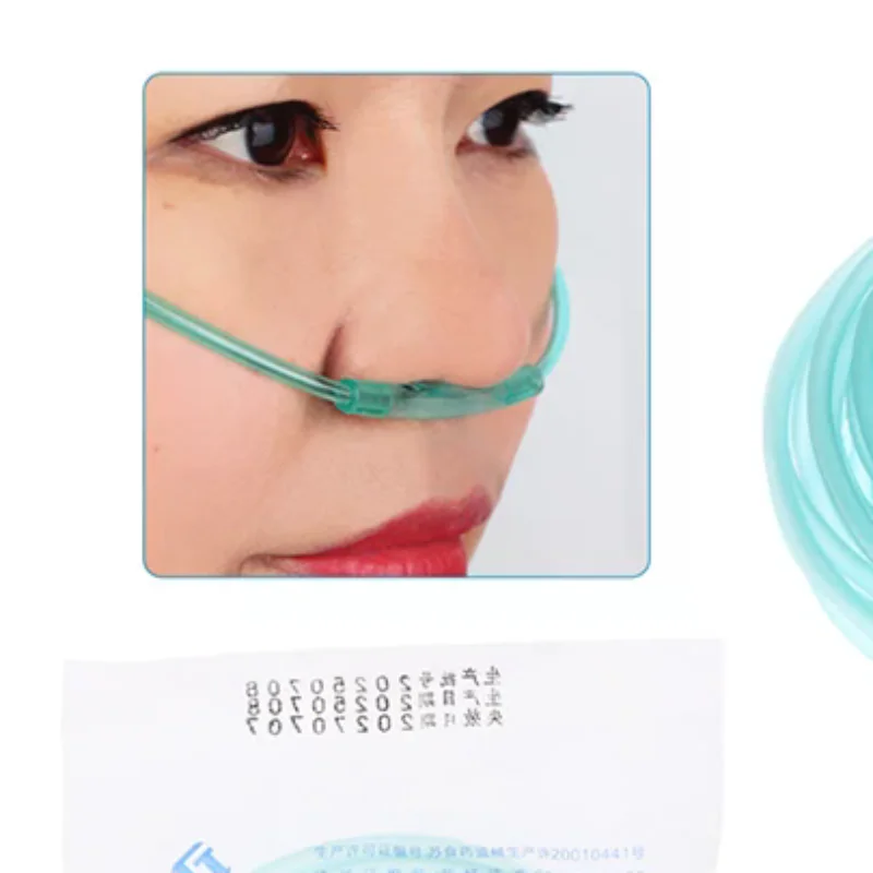 1.5/2/3/5m Nasal Cannula Double Stuffy Nose Tubing Disposable Oxygen Tubes Plastic Nasal Tube Nasal Oxygen Tubes Nasal Tubing