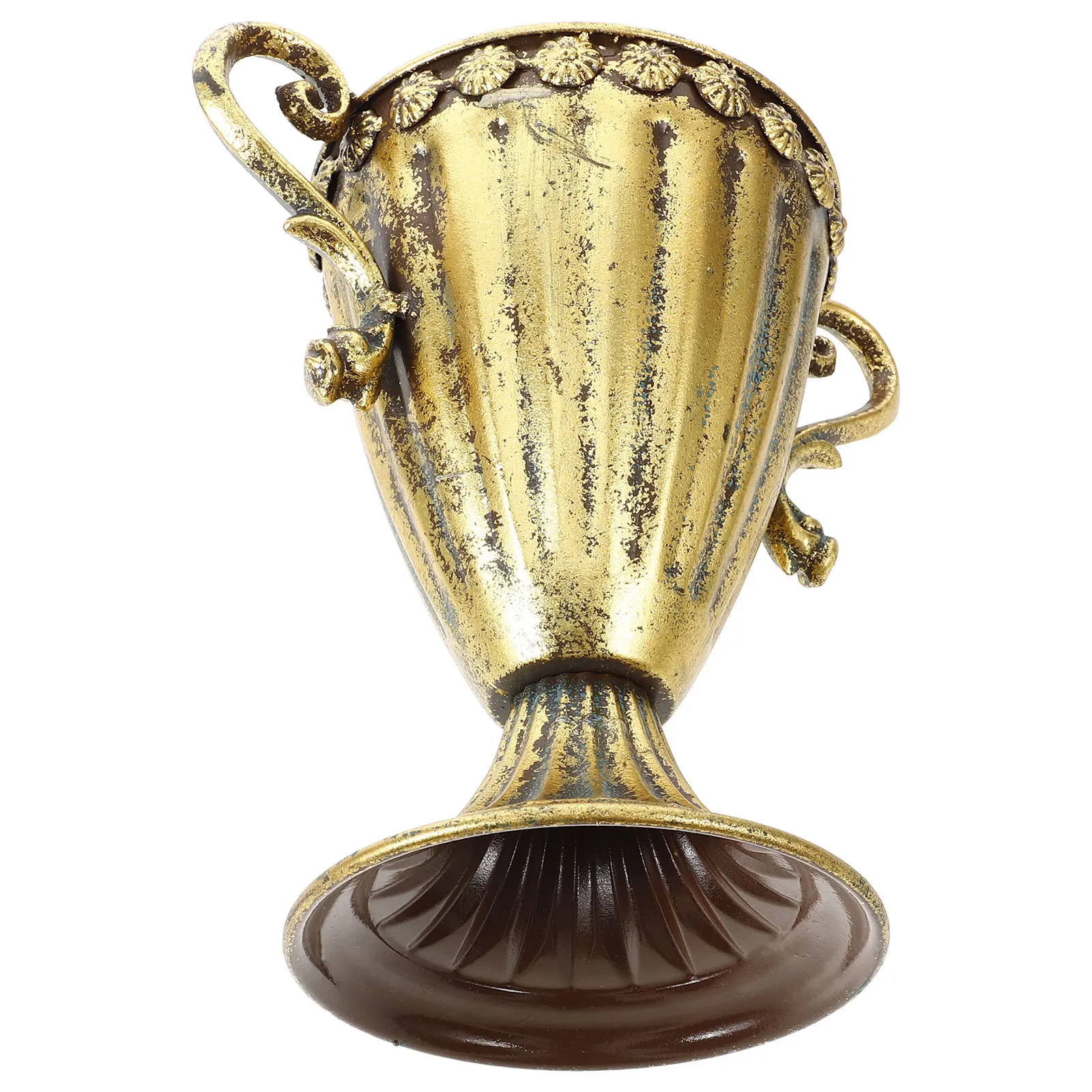 

Vintage Iron Planter Tall Foot European Metal Flower Pot Decorative Plant Holder Wedding Party Supply Front Door Porch