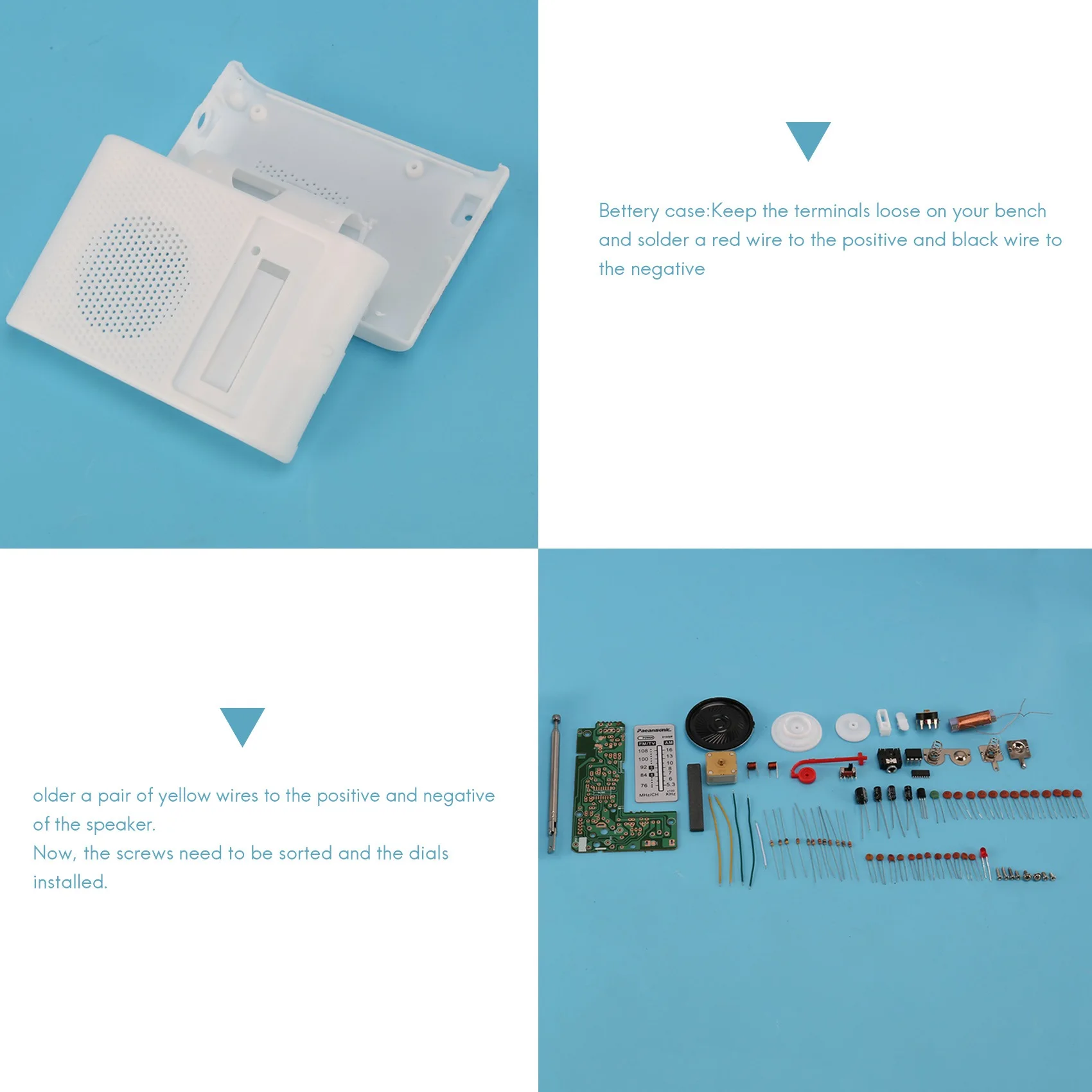 -A14E لتقوم بها بنفسك تجميع مجموعة راديو Am Fm المحمولة 76-108 ميجا هرتز 525-1605 كيلو هرتز مناسبة للتدريس والتعلم الإلكتروني