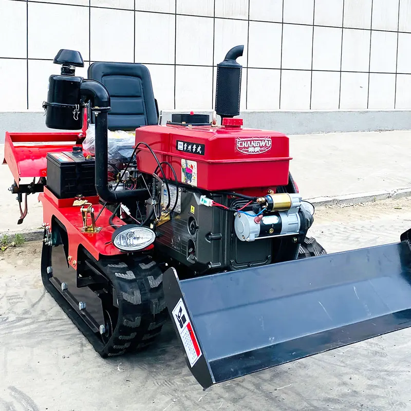 

Customized 25HP Diesel Crawler Tiller Dry Paddy Field Plowing Deep Cultivation Soil Crushing