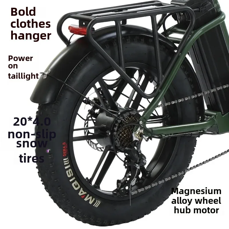 دراجة كهربائية 500 واط موتور 48V20AH سبائك الألومنيوم الجسم دراجة كهربائية 20*4.0 الدهون الإطارات مع سلة التخزين دراجة نارية كهربائية