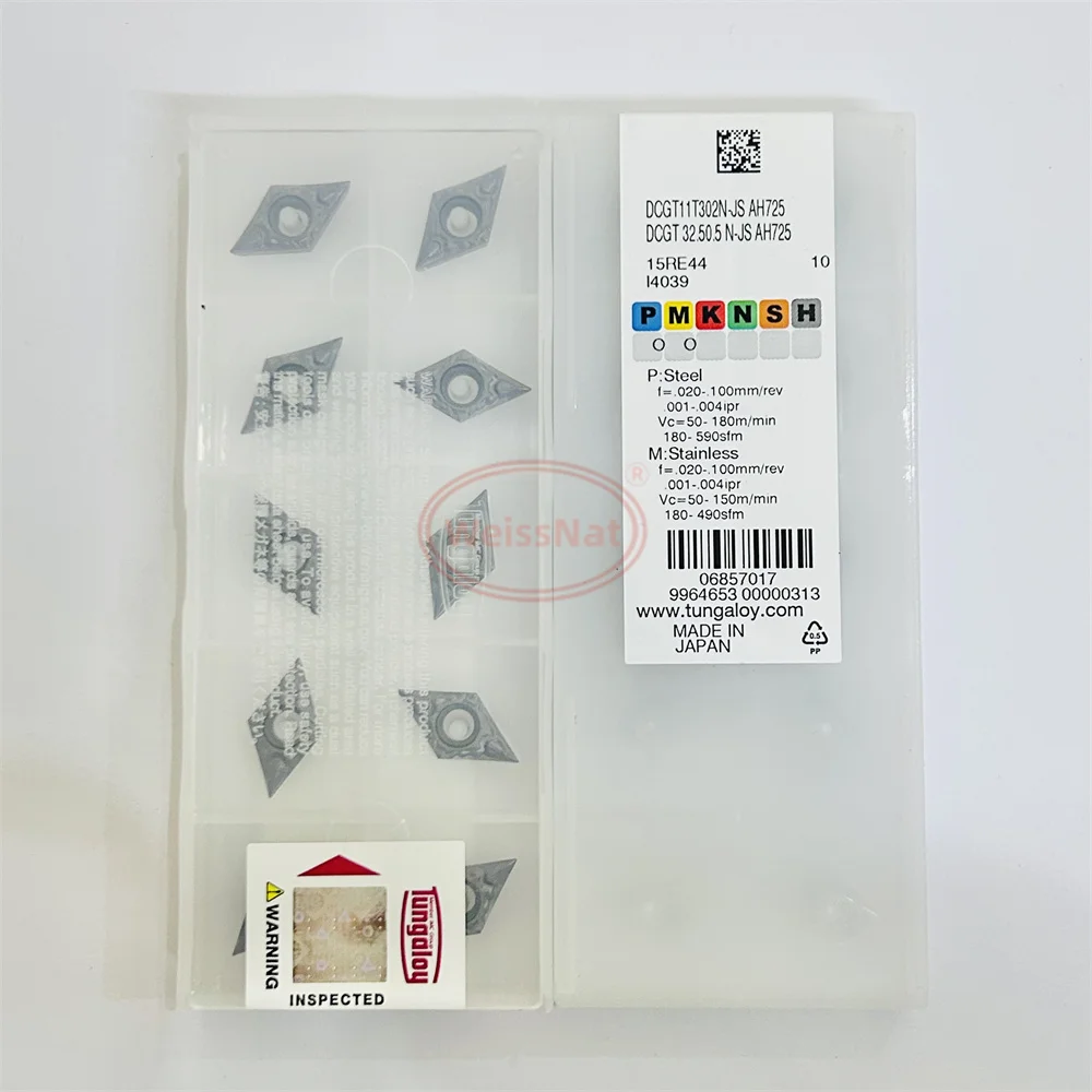 

TUNGALOY DCGT11T302 DCGT11T301 DCGT11T304 DCGT070201 DCGT070202 SH725 SH730 AH725 J740 NS9530 TH10 Carbide Insert DCGT Inserts