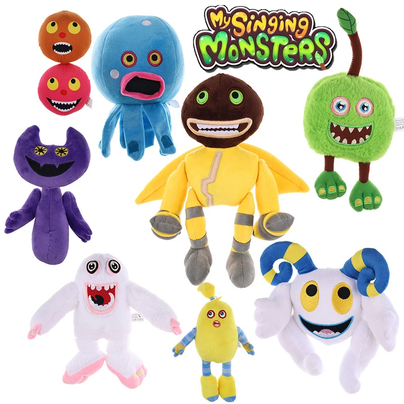 Kawaii Peluches My Singing Monsters Wubbox Plush Toy Cartoon Game Plush Toys Soft Stuffed Horror Game Doors Plush Doll for Kids