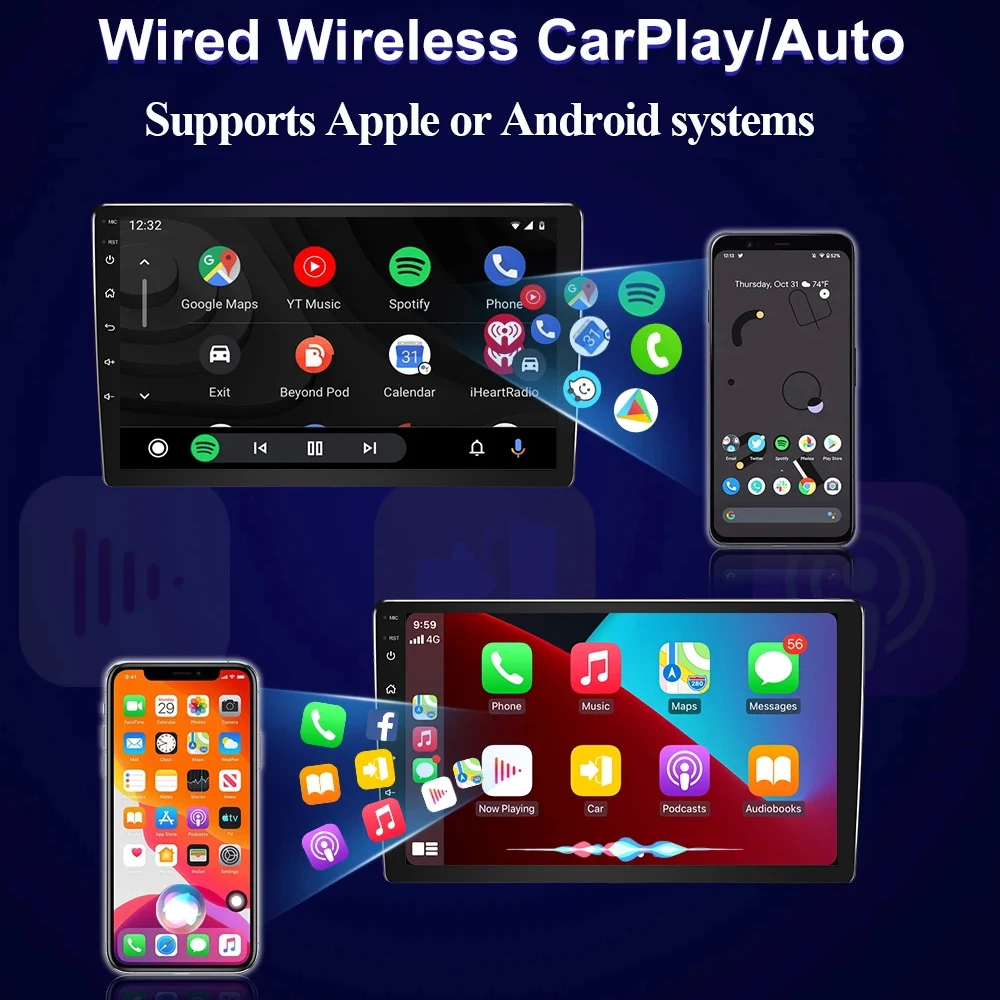 Bezprzewodowy Android Auto Carplay dla Dodge Dart 2012-2016 Samochodowy odtwarzacz multimedialny 5G Wifi GPS Inteligentny system 8-rdzeniowy