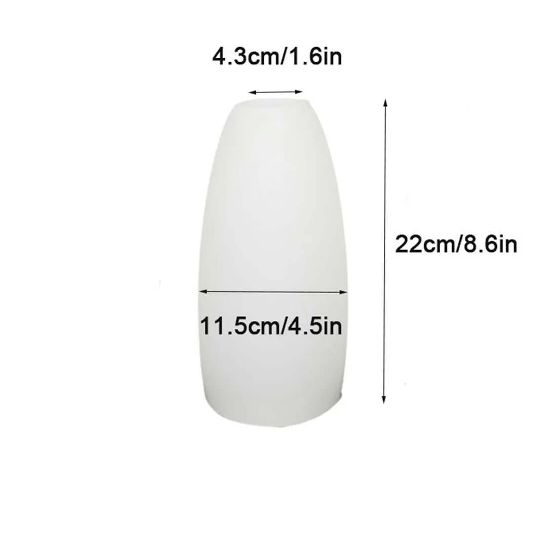 Reemplazo de pantalla de vidrio blanco mate para lámpara colgante de isla E26 E27, cubierta de pantalla de vidrio de 4,3 cm para lámpara colgante de