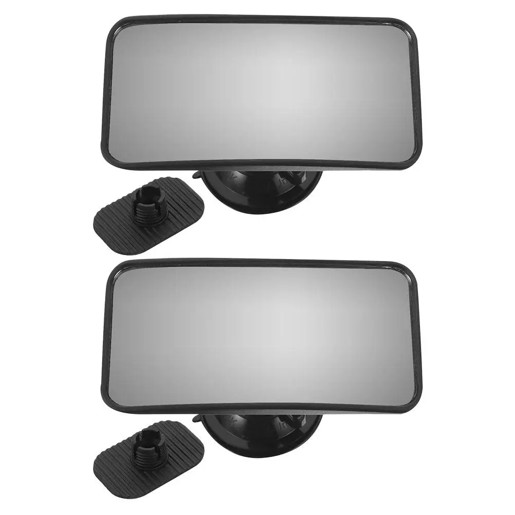 2個セット-車用ベビーミラー-後ろ向き幼児用-360度回転調整可能-吸盤式-大型クリアビュー安全ミラー-後部座席用