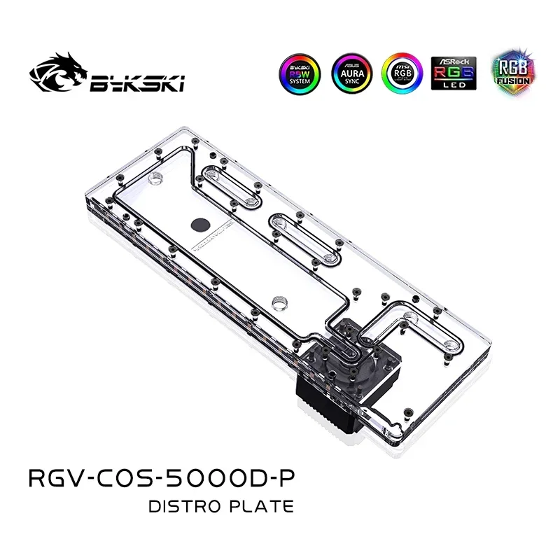 Bykski RGV-COS-5000D-P/Distro Plate for CORSAIR 5000D Computer Case for CPU/GPU Water Cooling Block Support DDC Pump
