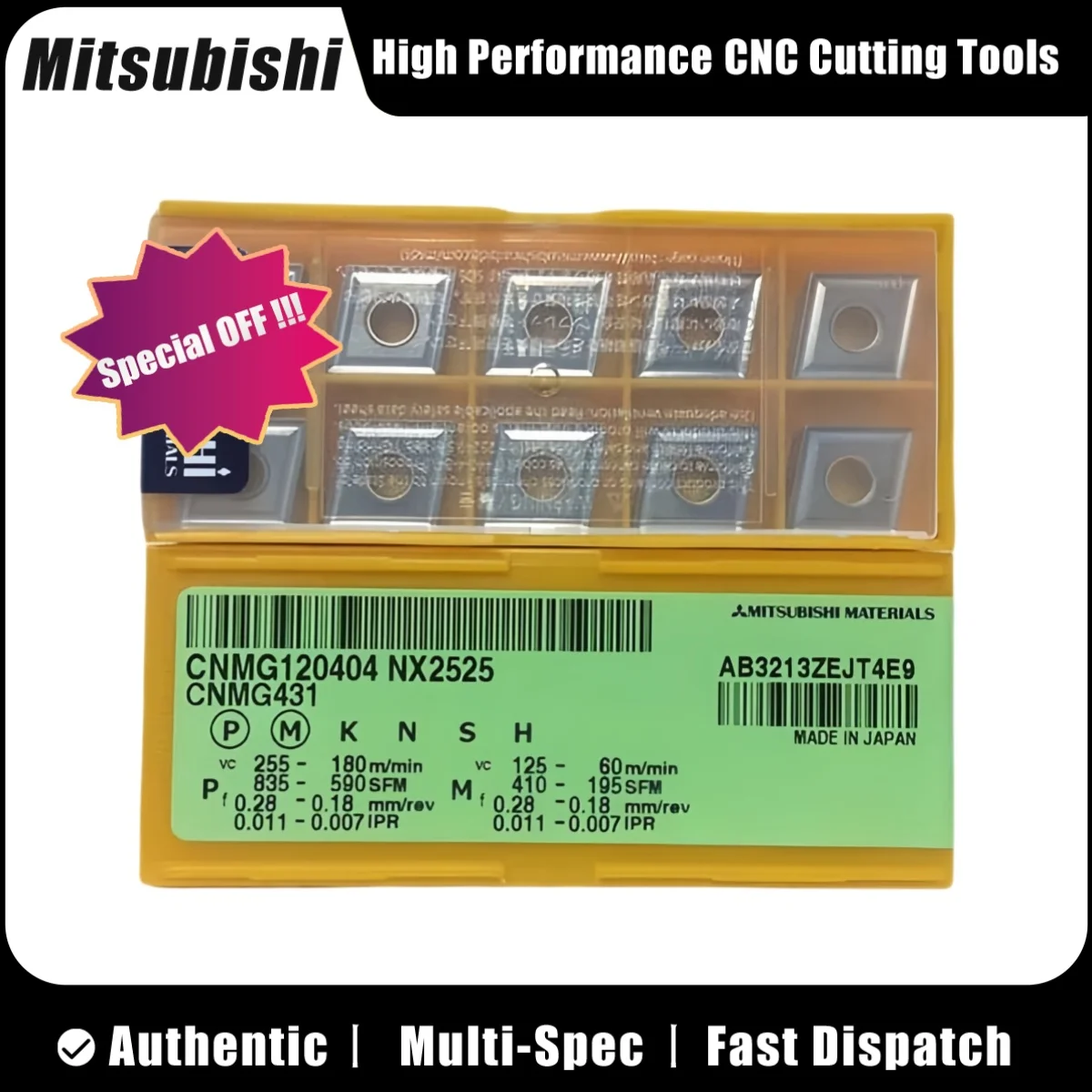 

Оригинальный CNMG1204 04 08 WNMG0804 04 08-MA MS MP735, токарная вставка, 10 шт.