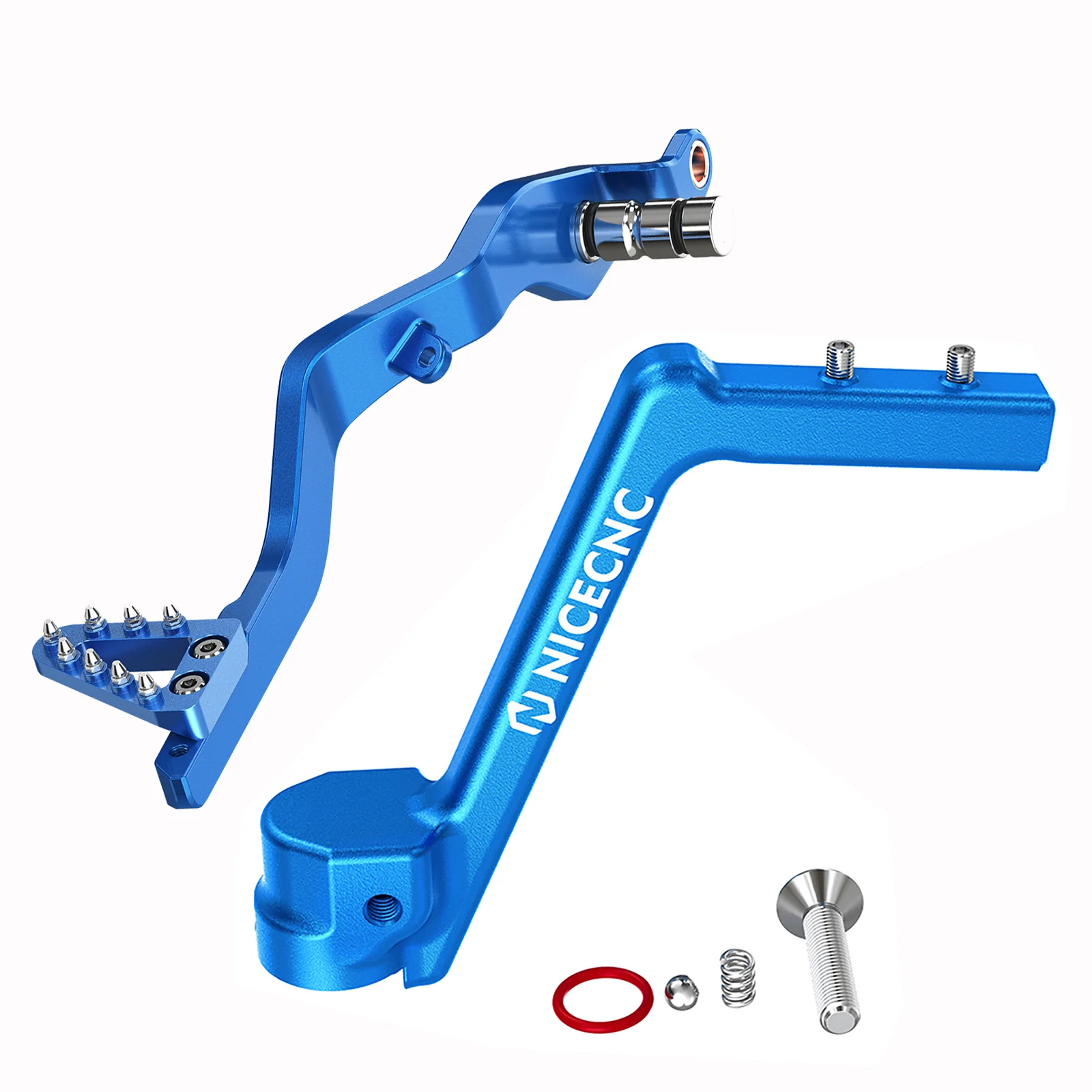NICECNC Für Yamaha YZ85 YZ 85 2002-2018 2017 2016 2015 2014 2013 Aluminium Hinterradbremshebel & Kickstarterhebel Motorrad – Detail 13