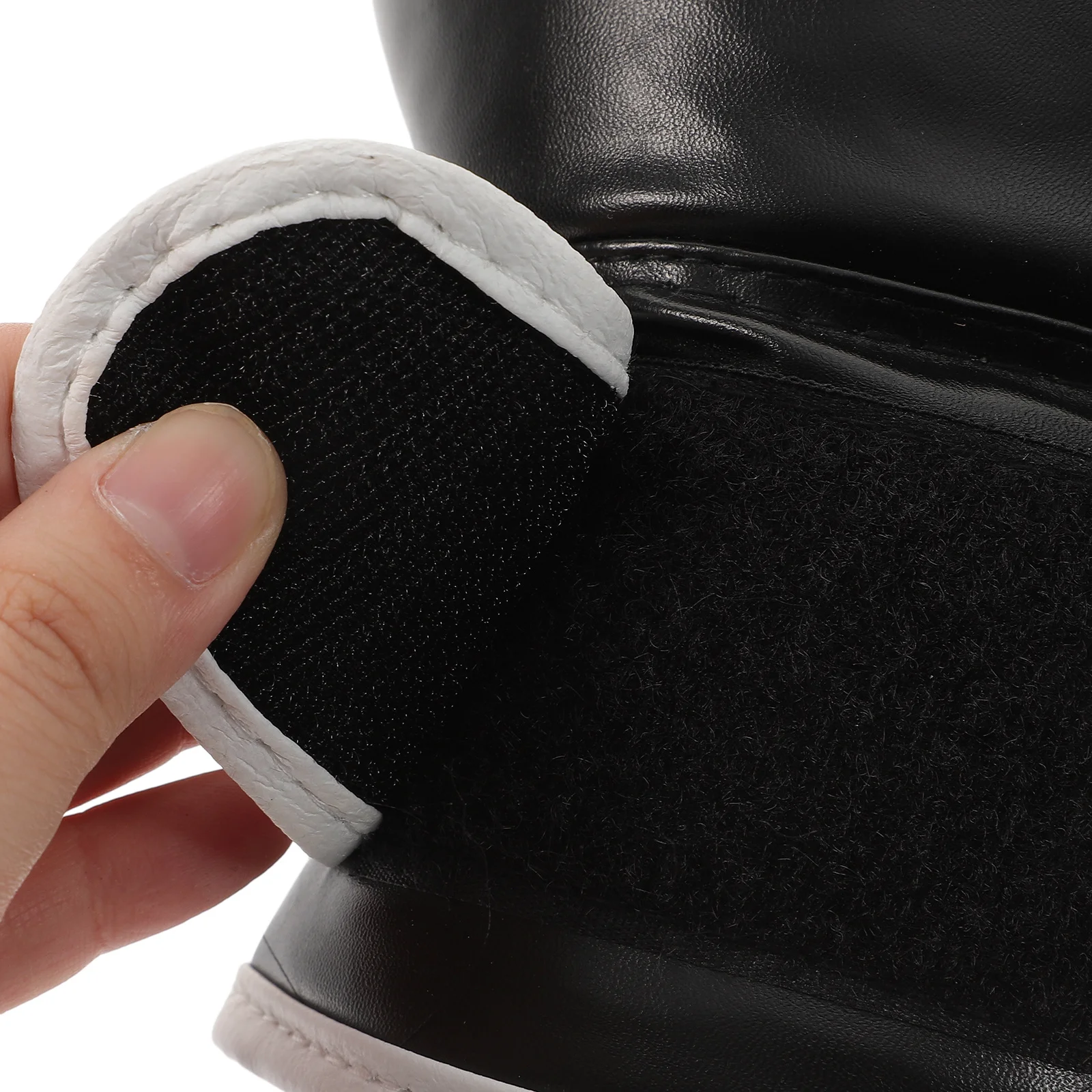 

Kickboxing Training Gloves for PU Full Finger Mitts Black Flame Pattern