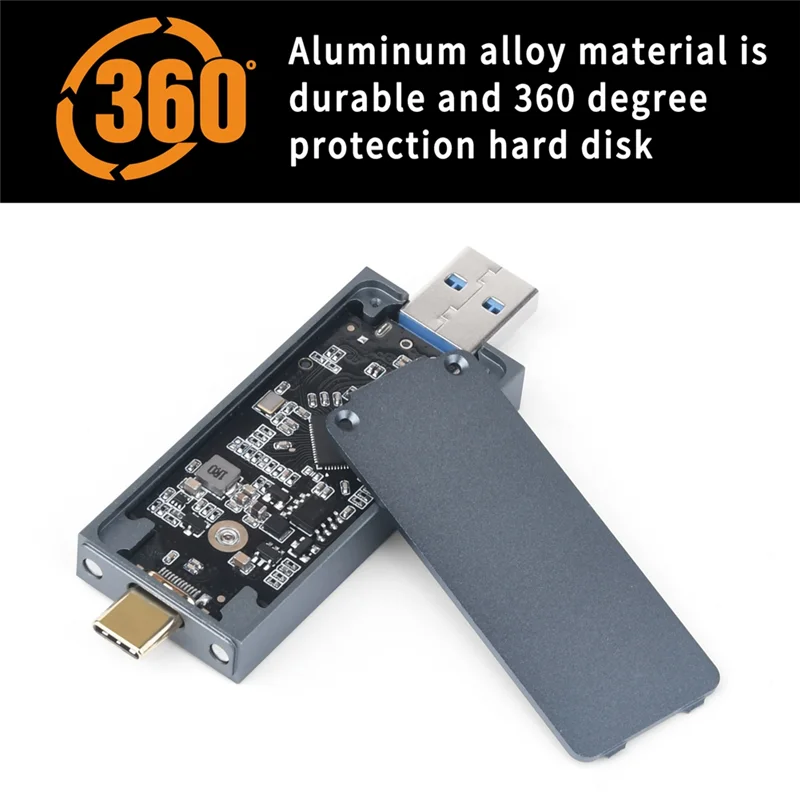 

A91P 2230 SSD Case NVME Hard Disk Enclosure 10Gbps USB-A Plug USB 3.210Gbps In-Line 2230 SSD Case With Magnet