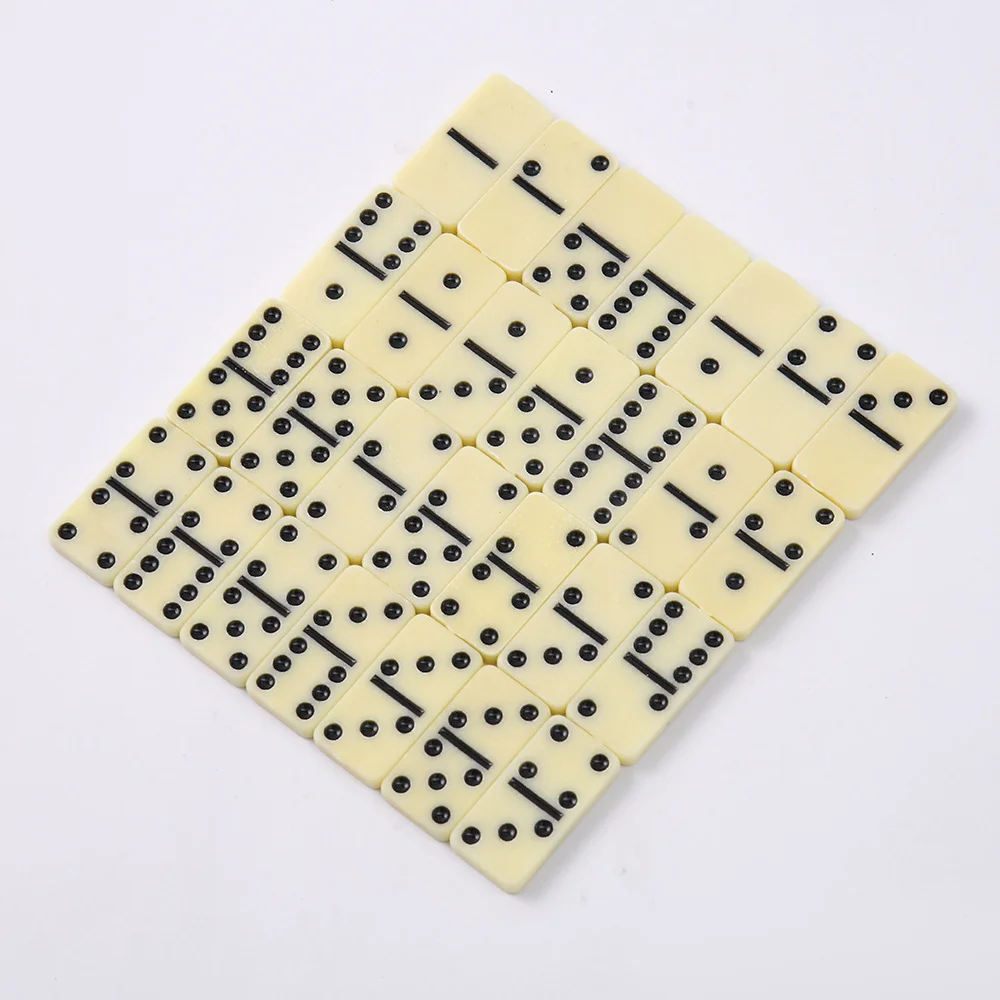 1 قطعة صندوق الدومينو تسعة الدومينو البلاستيكية التعبئة والتغليف دفع بطاقات لوحات الألعاب الداخلية والخارجية