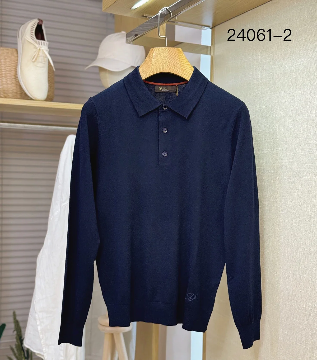 2024DIKU Sweater Cashmere Men's 2025 New Warm Knitting Button Business Embroidery High Quality Big Size M-4XL