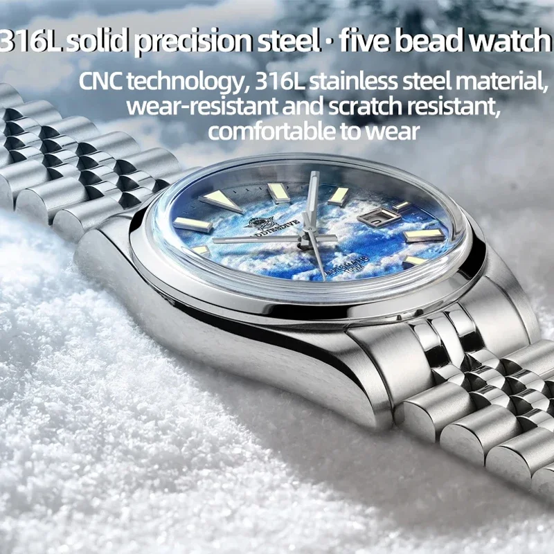 ADDIESDIVE NEW 39mm Automatic Watch Man Mechanical NH35 Stainless Steel Super Luminous 100M Waterproof Dive Watches reloj hombre