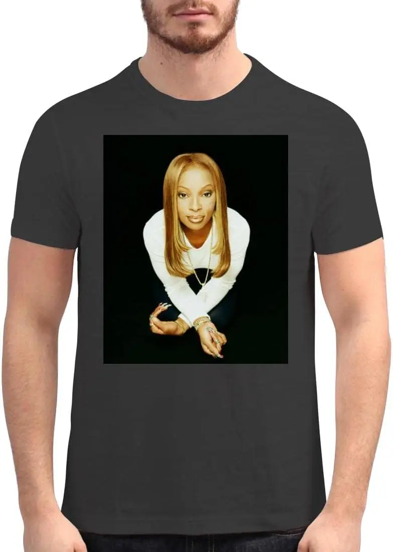 Mary j blige-メンズソフトグラフィックTシャツ、hai # g740093