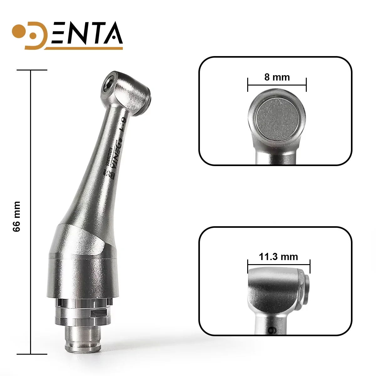

Compatible with Woodpecker 6:1 Mini Contra Angle Head - 3 Keys 360° Rotating Push Button Root Canal Enlarger