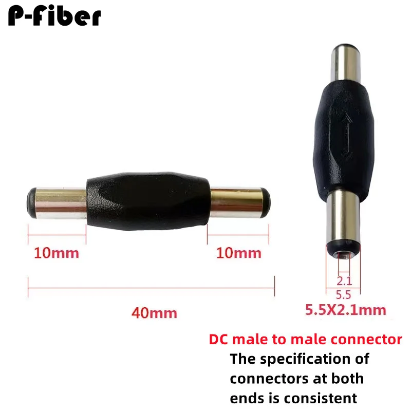 Dc 12V Power Adapter Dubbele Mannelijke En Vrouwelijke Dc Door Hoofd Butt Connector Dc Mannelijk En Vrouwelijk Naar Mannelijk En Vrouwelijk Hoofd 5Pcs