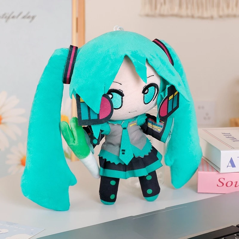 *-*2026 HOT Japońska pluszowa zabawka anime Hatsune Miku, miękka poduszka, futurystyczna lalka, uroczy prezent świąteczny dla dzieci