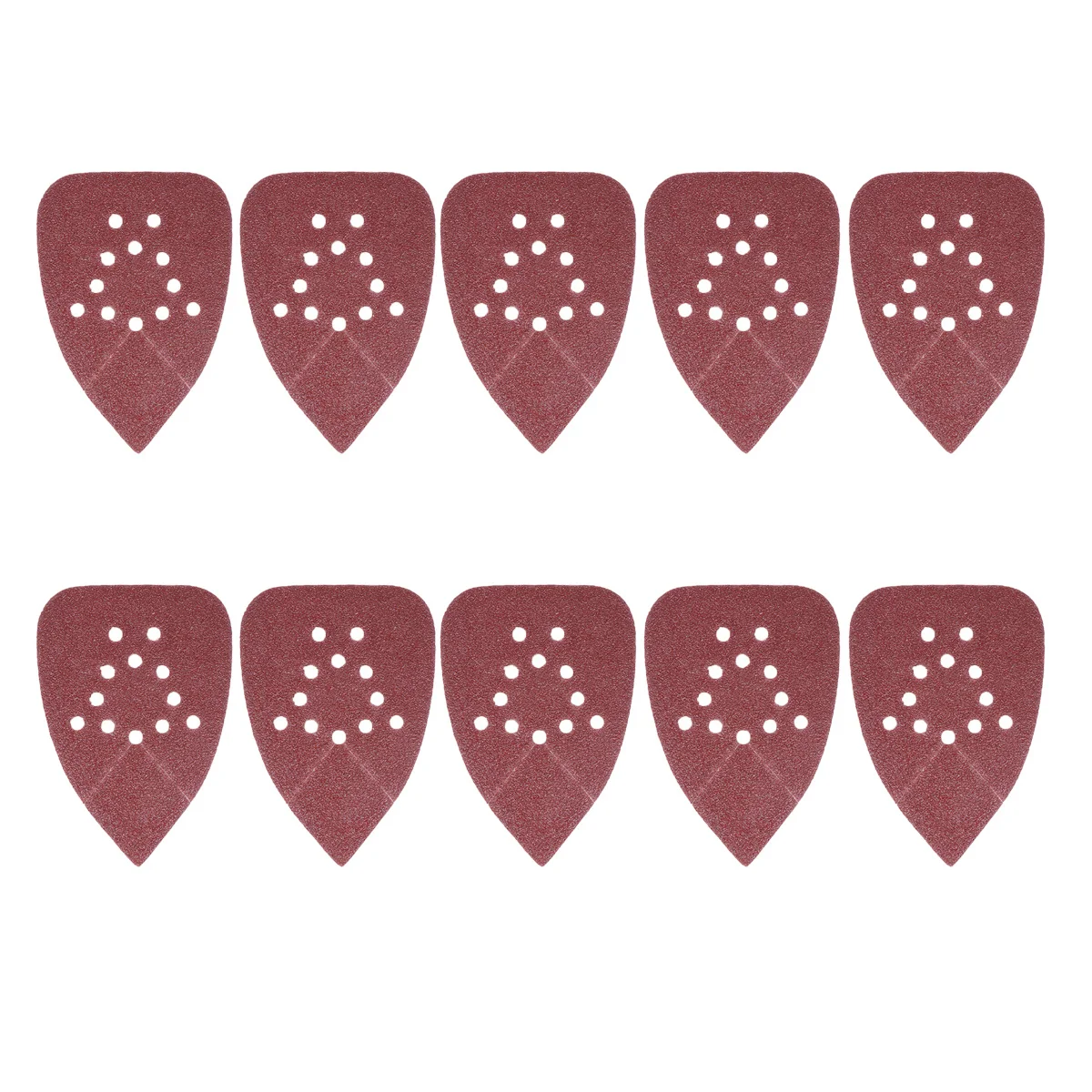 

20Pcs Aluminum Oxide Sandpaper 12-Hole Triangle Abrasive Disc Pads Polishing Sanding Paper Durable Anti-Static Abrasive Discs