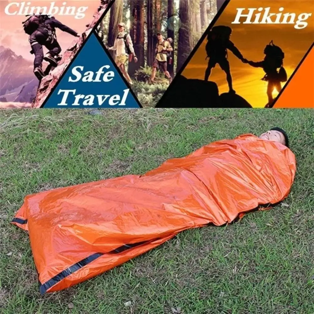 Kit Waterproof Emergency Sleeping Bag Portable Thermal Thermal Blanket Emergency Reusable Rescue Bag Camping