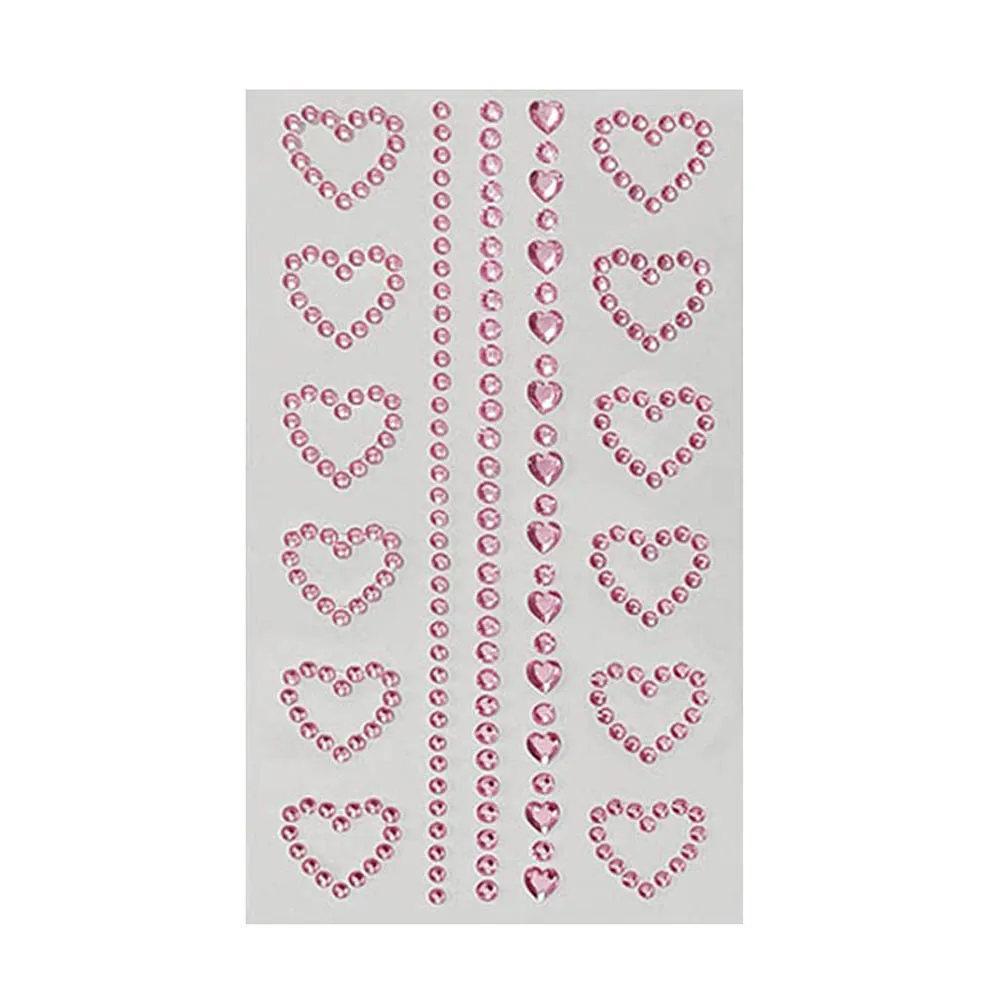 Tattoo Stickers 3D Face Jewelry Eyes Face Body Rhinestones Waterproof Makeup Art Drill Beauty Disposable Crystal Facial Patches