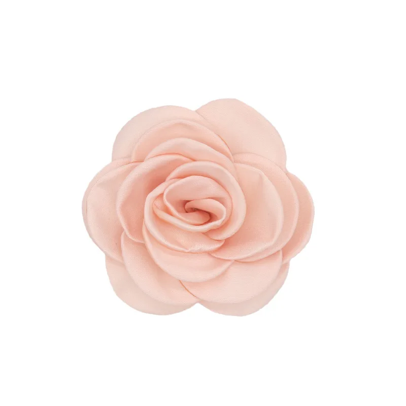 Koreanische Stoff Blume Broschen für Frauen Handgemachte Kamelie Corsage Anstecknadeln Strickjacke Zubehör Hochzeit Schmuck – Detail 3