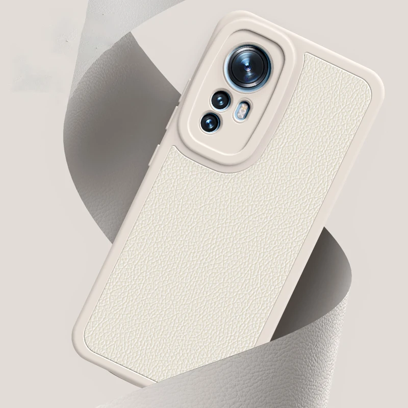 Original Case for Xiaomi Mi 12 12S Pro 12X 12T Ultra Lamb Skin Luxury Mi12 12Pro 12SUltra 5G Litchi Peel Pattern Soft Back Cover