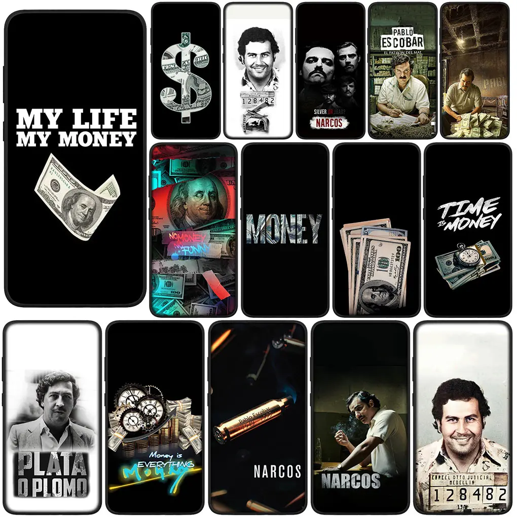 Money Dollars Narcos PABLO ESCOBAR for VIVO Y20 Y21 Y33S Y20i Y02 Y16 Y21T Y22S Y27 Y33T Y35 Y36 Y53S Y70 Y76 Y77 Y78 Phone Case