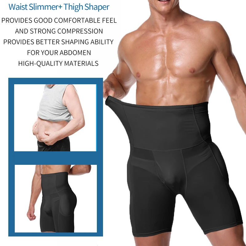 Men Underwear Slimming Body Shaper Lift Buttocks Slim Boxer Padded Shapewear Abdomen Faja Hombre Compression Tummy Shapers