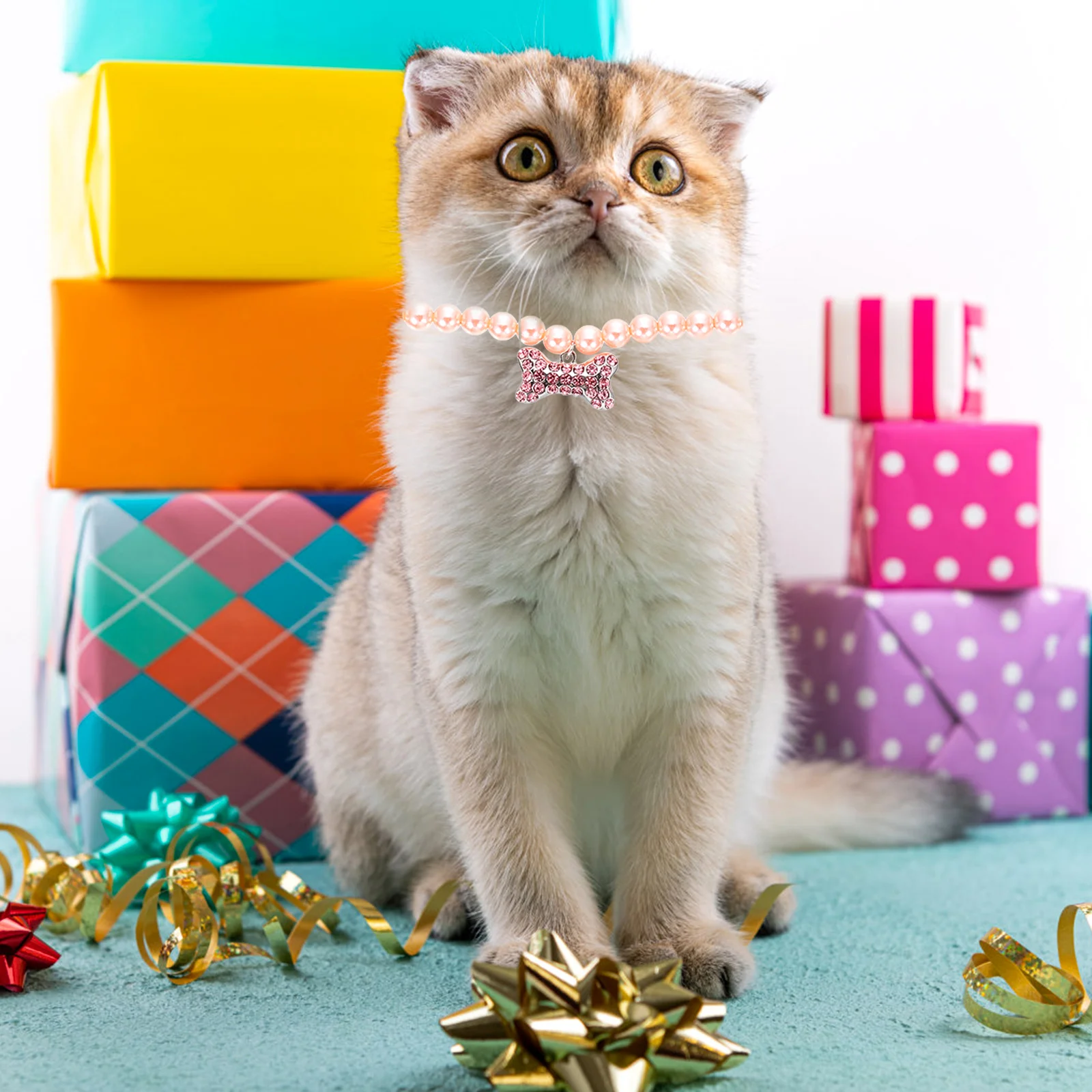 

Pearl Necklace Necklaces for Dogs to Wear Pets Pearls Collar Pendants Cat Adorable Small and Medium