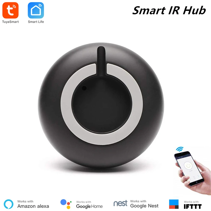 

Tuya Smart IR Hub Remote Control Voice Control AC/TV/TV Box Voice Control Via Alexa Google Home Compatible Remote Control