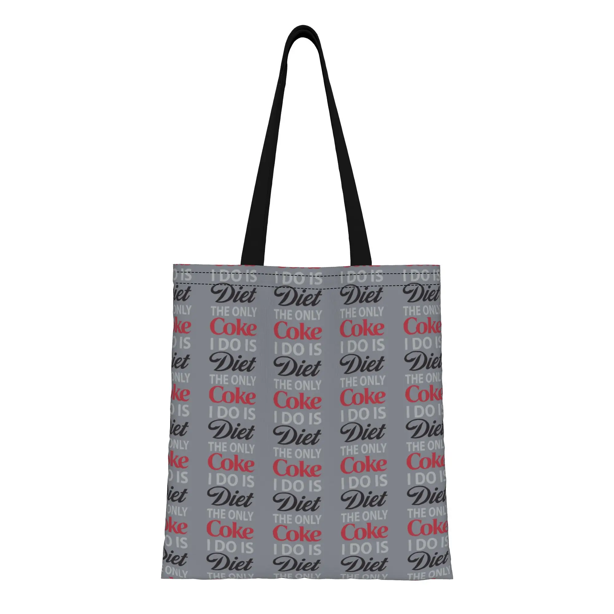

Сумка-шоппер из 2-слойного холста dDiet Coke, идеально подходит для покупок, путешествий, активного отдыха, прочная сумка через плечо