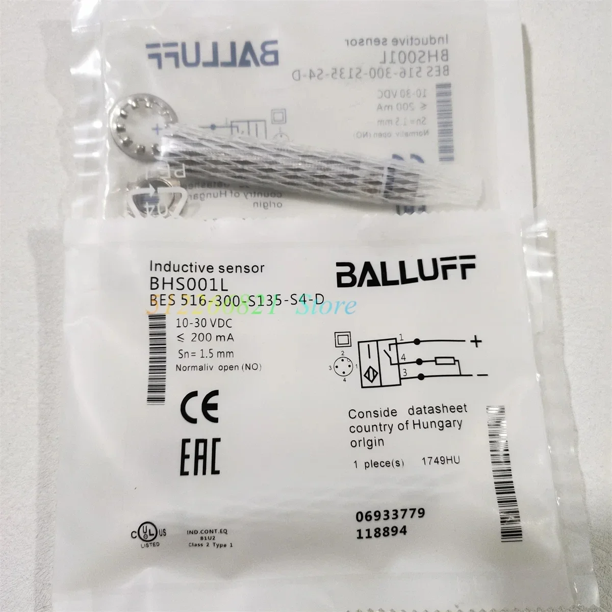 

BES 516-300-S135-S4-D BHS001L Pressure Proximity Switch Sensor New High-Quality