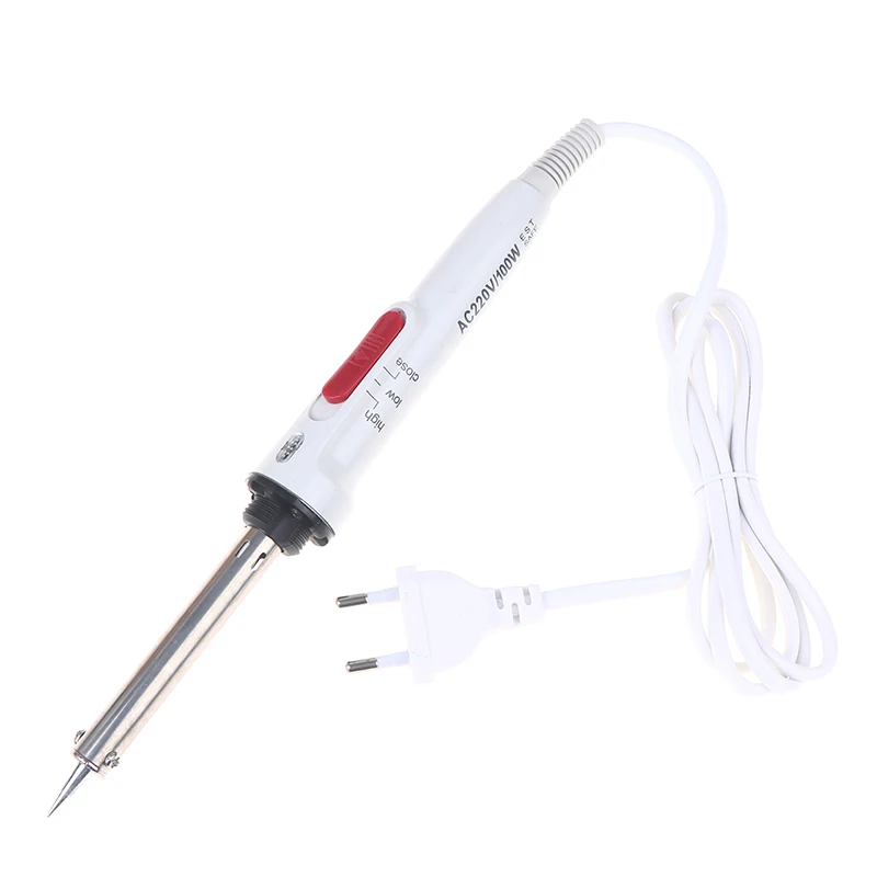 

Паяльник электрический 100 Вт, высокомощный, с регулировкой температуры, двойным контролем температуры и переключателем, паяльная ручка, вилка EU