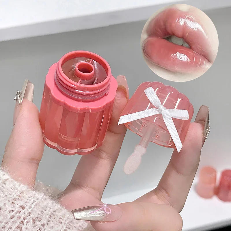 ゲゲベア ダブルソリッドリップグロス、ガラスのような質感の唇、自然な美白リップグロス、色落ちなし、長持ちするメイク