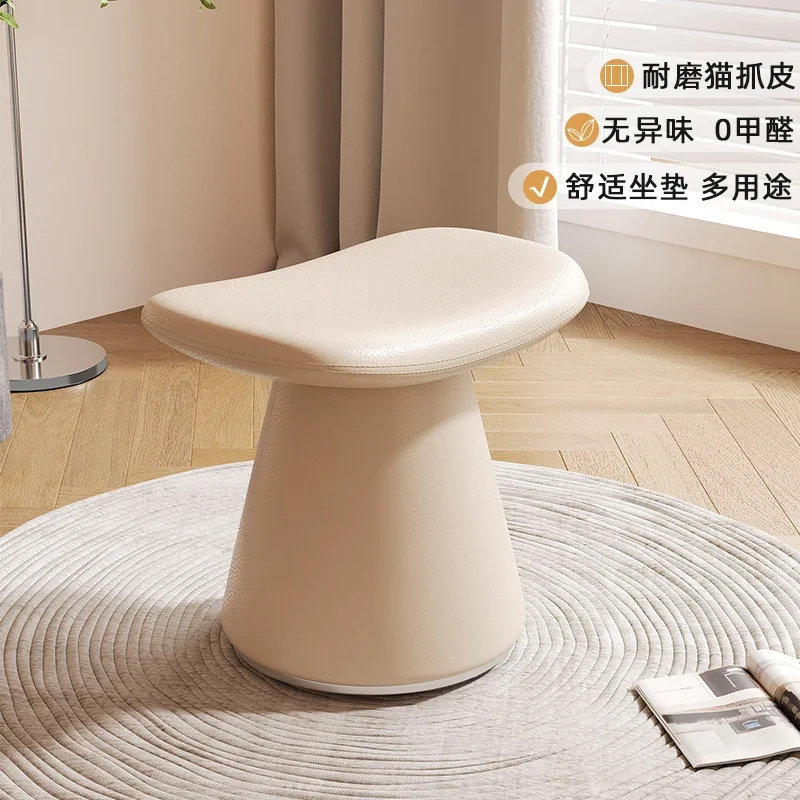 Designer makeup stool dresser chair rotatable small light luxury high sense master bedroom shoe changing stool home door