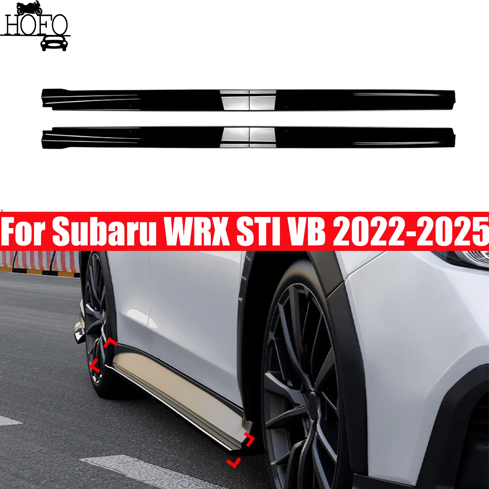 

Side Skirt Spoiler Small Surrounding Exterior Decoration Modification For Subaru WRX STI VB 2022-2025