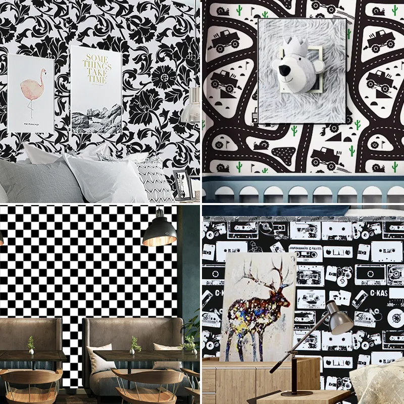 Self Adhesive Wallpaper Waterproof Moisture Proof Bedroom Living Room Background Wall Decor Dormitory Renovation Student Room