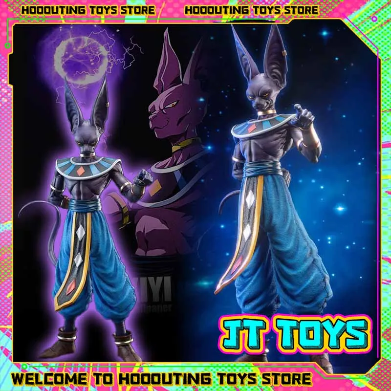 

2025 JT Toys 50cm Dragon Ball Z Anime Figure Beerus Gods of Destruction Figures PVC Statue Collection Model Decoration Gift Toy